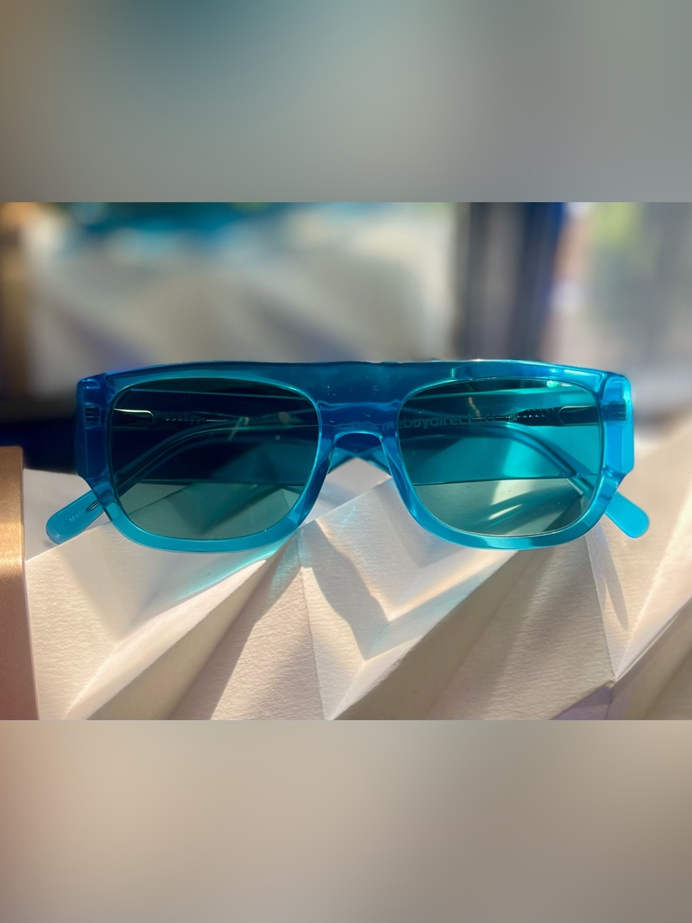 EyeBuyDirect premium progressive +2.5 dark mint green lens reading sunglasses